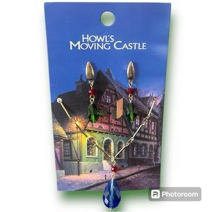 Studio Ghibli Howl’s Moving Castle Necklace & Earring Set